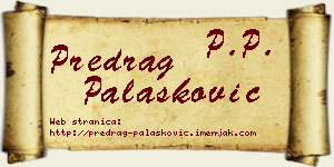 Predrag Palasković vizit kartica